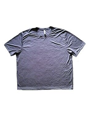 All Sport Men's 3XL Gray Performance T-Shirt Crew Neck Moisture Wicking